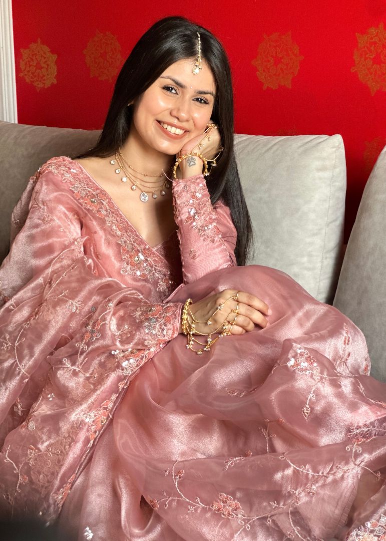 Dimple Blush Pink Mausam Saree