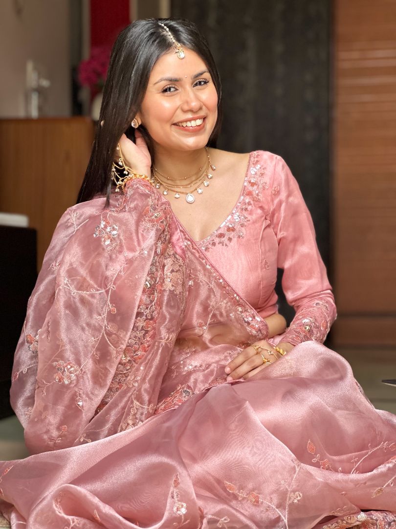 Dimple Blush Pink Mausam Saree