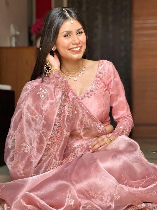 Dimple Blush Pink Mausam Saree