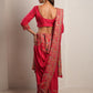 Rani Pink Raw Dola Silk Meena Saree