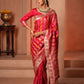 Rani Pink Meena Work Satin Saree