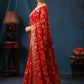 Ruby Royale Floral Embroidered Designer Saree