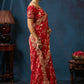 Ruby Royale Floral Embroidered Designer Saree