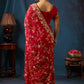 Ruby Royale Floral Embroidered Designer Saree
