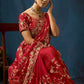 Ruby Royale Floral Embroidered Designer Saree