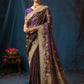 Royal Amethyst Banarasi Zari Silk Saree
