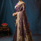 Royal Amethyst Banarasi Zari Silk Saree