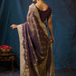 Royal Amethyst Banarasi Zari Silk Saree