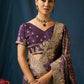 Royal Amethyst Banarasi Zari Silk Saree
