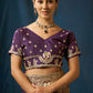 Royal Amethyst Banarasi Zari Silk Saree